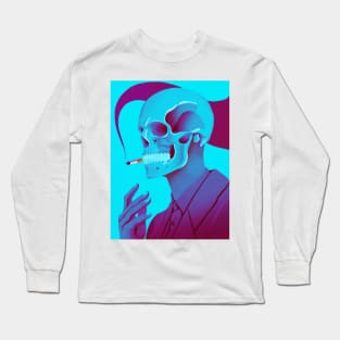 BLUE SKULL Long Sleeve T-Shirt